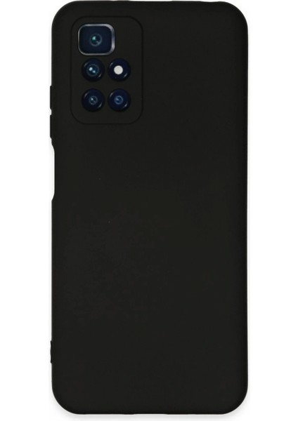 Xiaomi Redmi 10 2022 Kılıf Nano Içi Kadife Silikon - Siyah