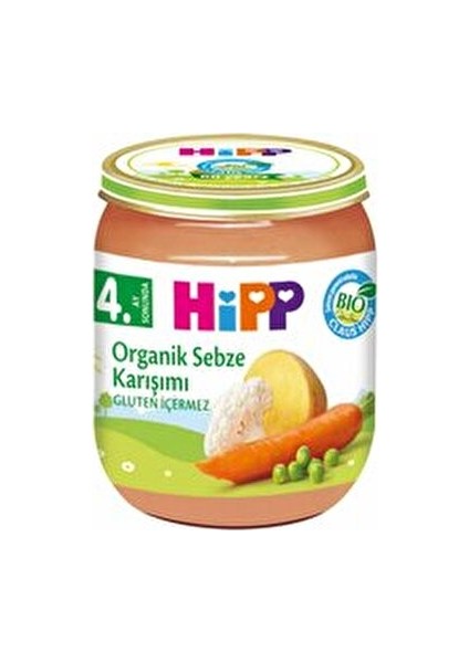 Organik Sebzeli ve Tavuk Pirinç Kavanoz Maması 125 gr 0-6 Ay İçin 6 Adet fiyatları