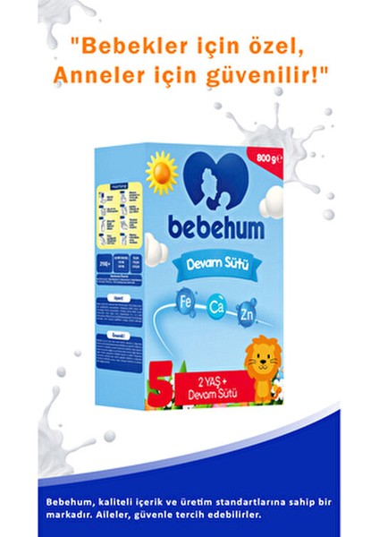 5 No Devam Sütü 2 Yaş Üstü İçin 1600 gr Sağlıklı Beslenme Desteği fırsatları