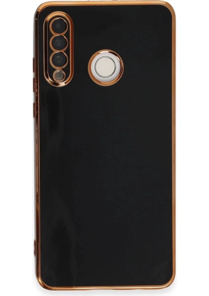 Huawei P30 Lite Kılıf Volet Silikon - Siyah