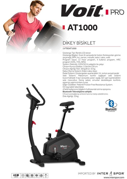 Pro AT1000 Dikey Bisiklet modelleri