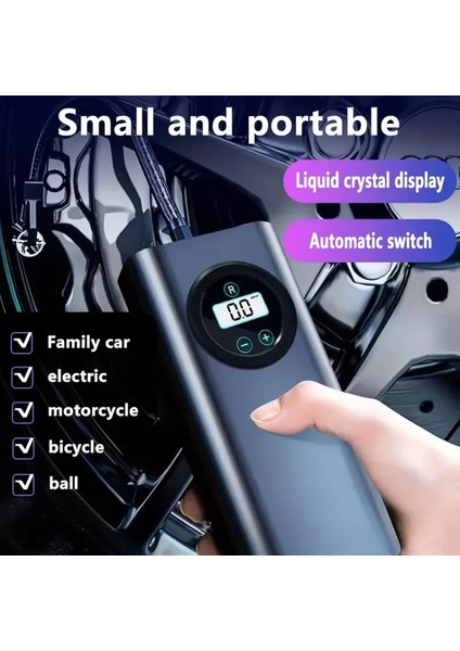 LCD Ekranlı Taşınabilir Hava Kompresörü modelleri