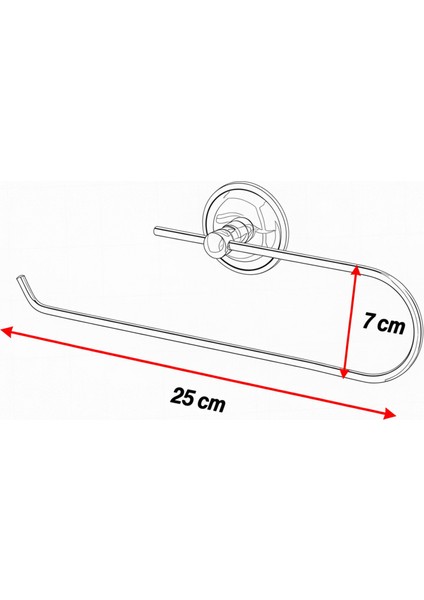 Açık Kağıt Havluluk Mat Siyah Metal Duvara Monte Vidalı Banyo Tuvalet Mutfak Kağıt Havluluk 25 cm indirimleri