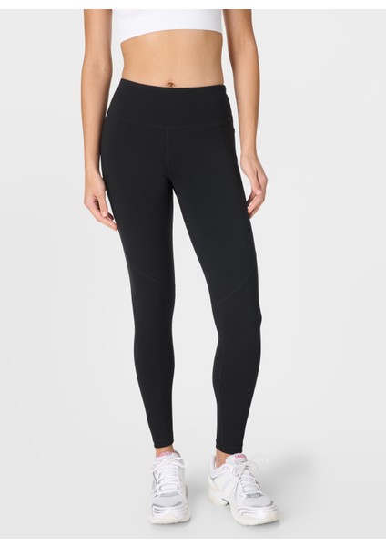 SB5400-001 Power Workout Leggıngs Siyah Düz Kadın Tayt