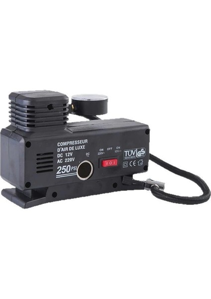220V ile 12V Oto Elektriği Çalışan Hava Lastik Şişirme Kompresörü 250 Psı Çok Amaçlı Yol Yardımı ( Lisinya ) modelleri