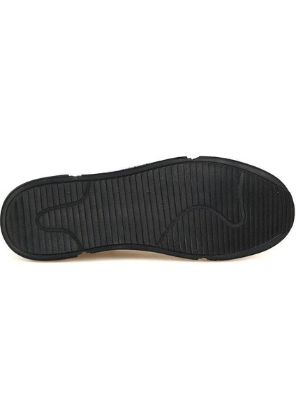 BASEL M AYAKKABI 40-45 DeriSiyah Erkek Sneaker