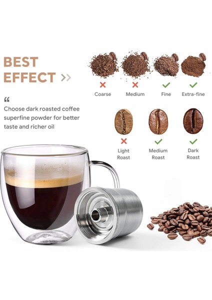 Illy X7/ılly Y3/ılly Y5 Yeniden Kullanılabilir Kahve Kapsülü Doldurulabilir Filtreler Paslanmaz Çelik Kaşık Temizleme Fırçası (Yurt Dışından) fiyatları