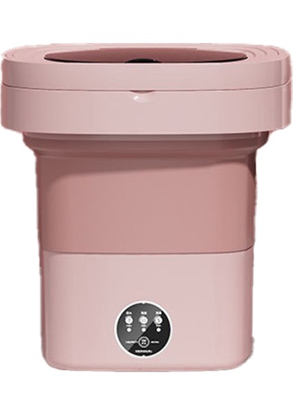 Katlanır Çamaşır Makinesi Taşınabilir Küçük Çamaşır Makinesi Mini Iç Çamaşırı Temizleme Makinesi 8l Pembe (Abd Fişi) (Yurt Dışından)