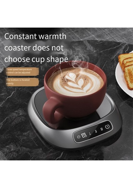 Akıllı Isıtmalı Bardak Altlığı Ofis Süt Kahve Çay Seti Sıcak Bardak Altlığı Gri (Yurt Dışından) fırsatları