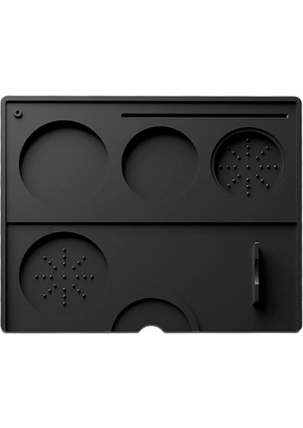 Espresso Tamping Mat Silikon Kahve Tamper Matı Kahve Pedi Tamper Istasyonu Barista Alet Çubuğu Espresso Aksesuarı - Siyah (Yurt Dışından)