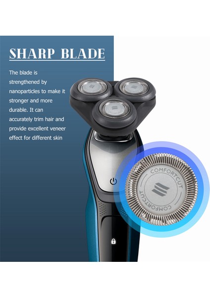 Philips S5000 S5370 S5571 S5420 S5140 S5078 S5077 S5050 S5082 S5380 S5400 Tıraş Bıçağı Için Yedek Tıraş Makinesi Başlığı - Siyah (Yurt Dışından) fırsatları