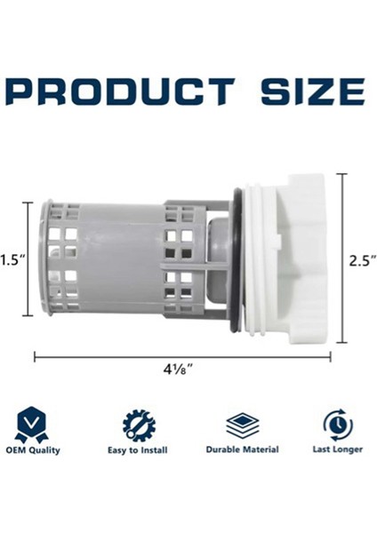 2 Adet DC97-16991B Çamaşır Makinesi Tahliye Pompası Filtresi Samsung 4000059 AP5800143 PS8764284'ÜN Yerine Geçen Çamaşır Makinesi Filtresi (Yurt Dışından) indirimleri