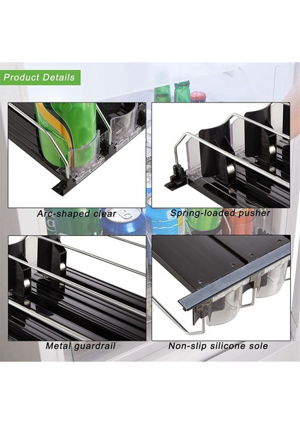 Ayarlanabilir Kayar Başlıklı Buzdolabı Için Soda Kutusu Dağıtıcısı - Soda, Bira ve Diğer Içecekler Için Mükemmel (Yurt Dışından) indirimleri