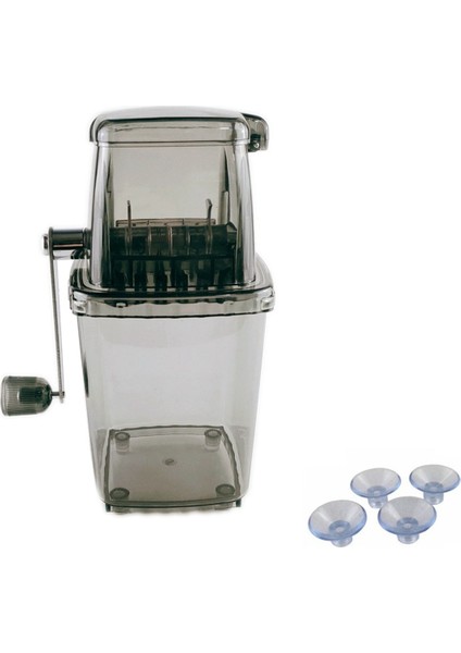 Buz Kırıcı Manuel Döner Buz Kırıcı Kokteyller Slush Makinesi Buz Küpü Kırılmış Smoothie'ler Buz Kırıcı Makinesi Ev B (Yurt Dışından)