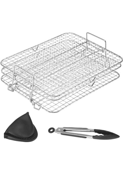 Ninja Foodi Grill Xl Air Fryer Için Air Fryer Rafı, Çok Katmanlı Kurutma Rafı, Tost Rafı, Air Fryer Aksesuarları (Yurt Dışından)