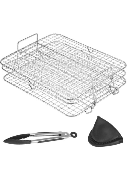 Ninja Foodi Grill Xl Air Fryer Için Air Fryer Rafı, Çok Katmanlı Kurutma Rafı, Tost Rafı, Air Fryer Aksesuarları (Yurt Dışından) modelleri