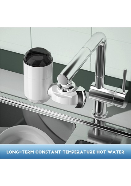 Mutfak Anında Isıtma Musluk Isıtıcısı, Tankless Su Isıtıcısı, Sıcaklık Göstergeli Elektrikli Su Isıtıcısı, Ab Fişi, A (Yurt Dışından) indirimleri