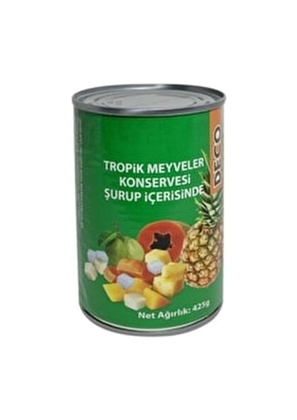 Tropik Meyveler Konservesi Ananas Papaya Mango 425 gr Pratik ve Lezzetli fiyatları