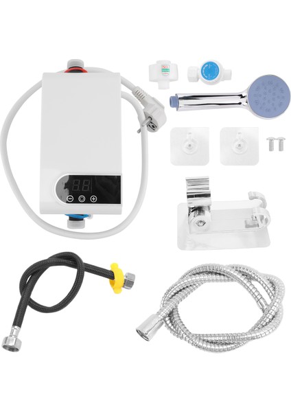 4500W En Yeni Su Isıtıcısı Anında Su Isıtıcısı Tankless Anında Musluk Sıcak Su Vinç LED Dijital Ab Fişi (Yurt Dışından)