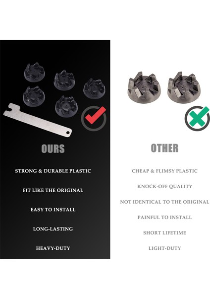 Paket 9704230 Blender Bağlantı Parçası Blender Bağlantı Parçası Yedek Parçaları 1 Anahtar ile Kitchen Aid WP9704230VP WP9704230 ile Uyumlu (Yurt Dışından) modelleri