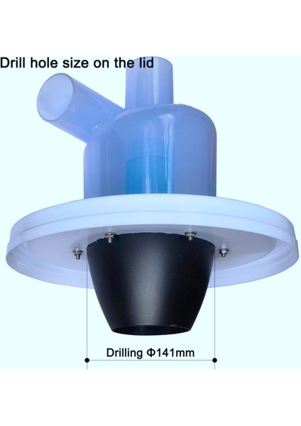 Siklon Toz Toplayıcı (50ST10, Şeffaf, Turboşarjlı) (Yurt Dışından) fırsatları