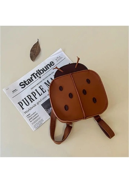 Kızlar Sevimli Lady Bug Tasarım Çocuk Bebek Kız Erkekler Sırt Çantası Pu Deri Dış Mekan Kardeşler ve Kız Kardeşler Depolama Bagscolor: Küçük Çanta (Yurt Dışından)