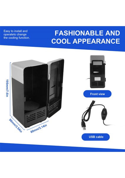 USB Mini Buzdolabı Soğuk Damla Nakliye Dondurucu USB Mini Buzdolabı Küçük Taşınabilir Soda Mini Araba Buzdolabı Siyah (Yurt Dışından) indirimleri