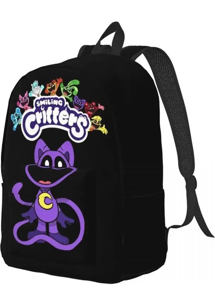 Catnap Gülümseyen Yaratıklar Erkekler Için Sırt Çantası Kadınlar Soğuk Lise Iş Gündüzü Komik Karakter Koleji Tuval Çantalar Sportscolor: Çok Molor/boyut: 50X42CM (Yurt Dışından)