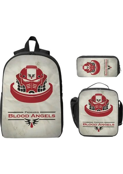 3pcs WARHAMMER40KS Okul Çantaları Erkek Kız Kalem Kutuları Için Set Sırt Çantası Setleri Okul Öğrencileri Için Öğle Yemeği Kutusu Knapsackcolor: Gösterildiği Gibi (Yurt Dışından)