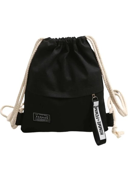 Canvas Okul Çantası Çift Omuz Çizim Sırt Çantası Çizim Pep Portable Portatif Sırt Çantası Kadın Erkekler Seyahat Sırt Çantası-A-Dhcolor: 1pc Sarı (Yurt Dışından)