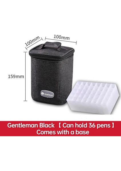 Icolour Fermuper Marker Kalem Kılıfı Daha Büyük Kapasite Sanat Işaretleri Tuval Depolama Çantası 36/48/60/80/168/240PCS Taşınabilir Marker Pen Holdercolor: Başlı Başlı 80 (Yurt Dışından)