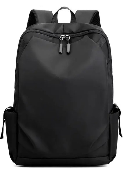 Erkekler Okul Sırt Çantası Su Geçirmez Naylon Sırt Çantaları USB Şarj Dizüstü Çantası Kitaplar Için Büyük Kapasiteli Sırt Çantası Açık Mekan Seyahat 2025COLOR: Siyah (Yurt Dışından)