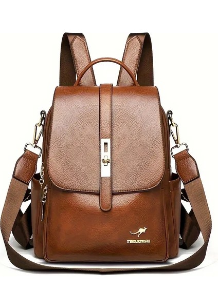 Vintage Anti Hırsızlık Backpack Cüzdan, College Style College School Sırt Çantası, Kadınlar Günlük Seyahat Banliyö Backpackscolor: Siyah (Yurt Dışından)