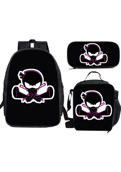 Ninja Kidz 3-Pcs Set Çocuk Okul Sırt Çantası Omuz Çantası Kalem Çantaları ile Erkek Kızlar Için Okul Çantaları En Iyi Hediye Rengi: 4 (Yurt Dışından)
