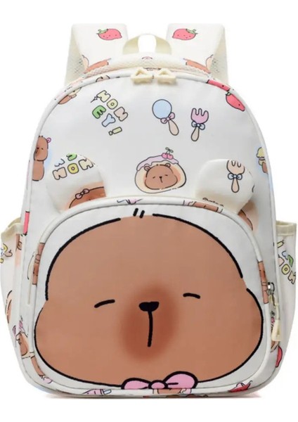 2024 Yeni Moda Çocuk Okulu Çantası Öğrencisi Capya Sırt Çantası Renk Eşleşmesi Capya Baskı Backpackcolor: Fotoğraf Renk (Yurt Dışından)