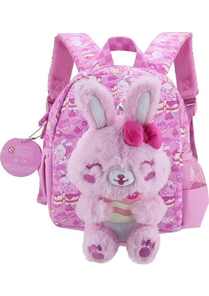 Avustralya Smiggle Sırt Çantaları Anaokulu Okul Çantası Kızlar Bebek Sırt Çantası Peluş Çocuklar Pembe Dondurma Tavşan 1 2 3 4 Yıl 11 İnç Koyu: Dondurma Tavşan (Yurt Dışından)