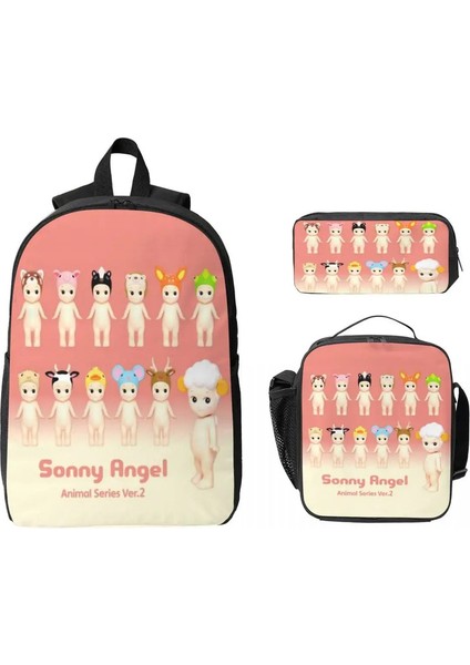 3pcs Sonny Angel Sırt Çantası Seti Kızlar Erkekler Kalem Çantaları Kitap Çantası Setleri Okul Öğrencileri Için Öğle Yemeği Kutusu Knapsackcolor: Gösterildiği Gibi (Yurt Dışından)