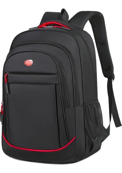Hem Erkekler Hem De Kadınlar Için Sırt Çantası, Seyahat, Ofis, Okul ve Işe Gidip Gelme Için Büyük Kapasiteli Sırt Çantası: Kırmızı (Yurt Dışından)