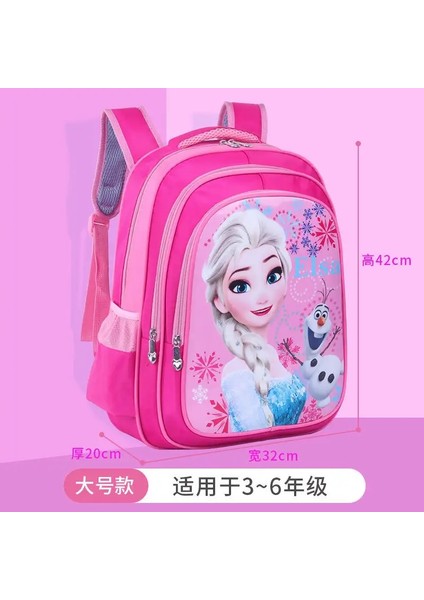 Dondurulmuş Anaokulu Schoolbag Karikatür Elsa Backpack Moda Erkek Kız Kızlar Bebek Okul Çabası Dondurulmuş Seyahat Bagaj Omuz Bagcolor: Mor/boyut: L (Yurt Dışından)