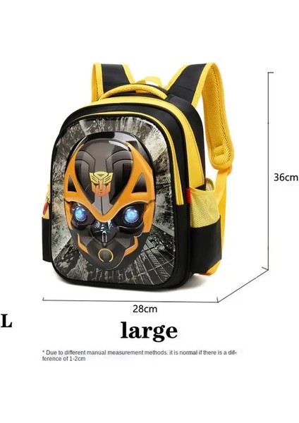 Disney Çocuk Okul Çantası Kaptanı Amerika Teen Girl Schoolbag Demir Adam Bumblebee Desen Marvel Hero Schoolbag Boy Hediye Koca: B Xl (Yurt Dışından)