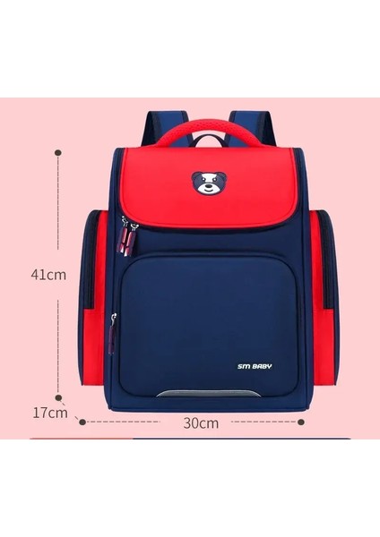 Çocuklar Kitap Çantası Naylon Su Geçirmez Sırplı Kız Öğrenciler Çok Yahudi Büyük Kapasiteli Omuz Çantası Çocuk Teenage Lisesi Okul Çantası Renk: Kırmızı-L (Yurt Dışından)