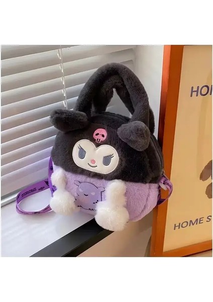 Kawaii Sanrio Peluş Çanta Kuromi Sırt Çantası Anime Melody Cinnamoroll Plushie Çanta Pochacco Karikatür Dolgulu Çanta Kızlar Hediye (Yurt Dışından)