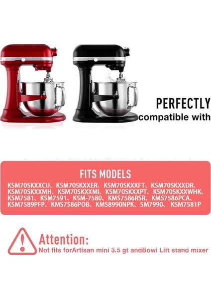 Kitchenaid 7qt Eğimli Kafa Mikserler Için 7qt Paslanmaz Çelik Mikser Kabı KSM70SKXXV8 KSM70SKXXCA KSM70SKXXBK Saplı (Yurt Dışından) fırsatları