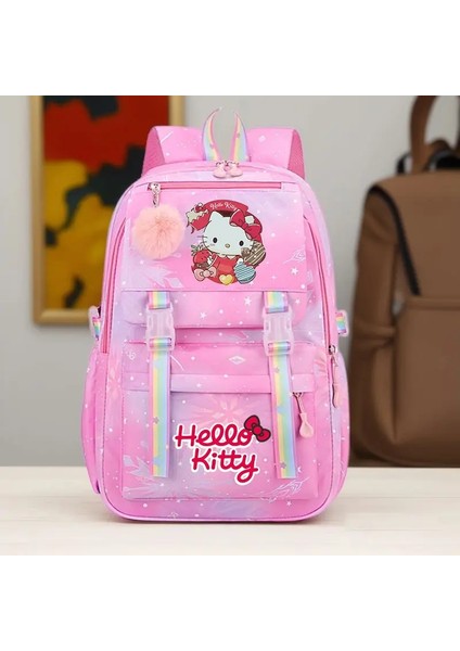 Hello Kitty Sırt Çantası Peluş Kolye, Kuromi Sevimli Çok Bölümlü Gün Paketi, Hafif Katlanabilir, Günlük Işe Gidme Rengi Için Ideal: B-Hello Kitty (Yurt Dışından)