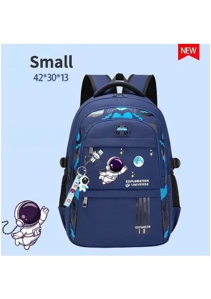 2025 Yeni Çocuklar Sırt Çantası Karikatür Astronot Gençler Okul Çantası Birincil Su Geçirmez Sırt Çantası Erkek Kızlar Ortopedi Mochila Infantilecolor: S-Blue (Yurt Dışından)