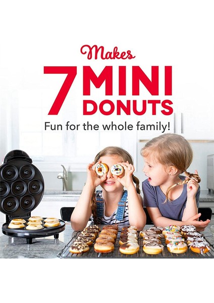 Elektrikli Donut Makinesi Otomatik Isıtmalı Yumurtalı Kek Ekmek Pişirme Makinesi 700W Mutfak Kahvaltısı 7 Donut Yapar Abd Fişi (Yurt Dışından) fırsatları