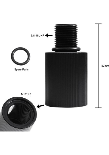 Taşınabilir Propan Tankı Regülatör Adaptörü M18X1.5 - 5/8-18UNF Dişi Isıtıcılar, Brülörler, Ocaklar ve Ateş Çukuru Parçaları Için (Yurt Dışından) modelleri