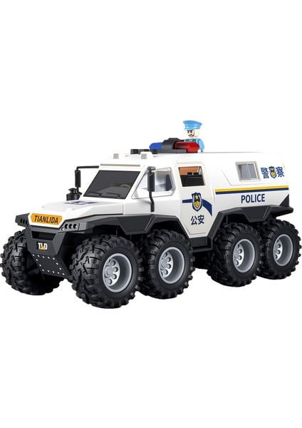 Erkek Çocuk Hediyesi 3-6 Yaş Araba Simülasyonu Atalet Zırhlı Sekiz Tekerlekli Buggy Kapıları Açabilir Çocuk Oyuncak Araba (Yurt Dışından)
