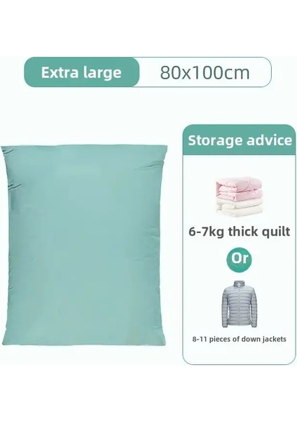 Vakum Sıkıştırma Çantası Pomma Giysileri Yorum Yorgan Depolama Ev Çantası Büyük 3D Vakum Sıkıştırma Çantaları Renk: 80X100CM (Yurt Dışından)