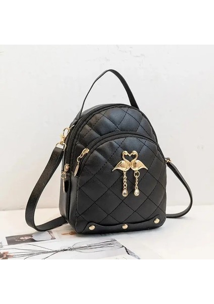 Kadın Moda Sırt Çantası Ins Yeni Stil Kadın Çanta Boş Zaman Mini Moda Kadınlar Sırt Çantaları Telefon Paketleri Mini Sırt Çantası Mochilascolor: Pembe (Yurt Dışından)